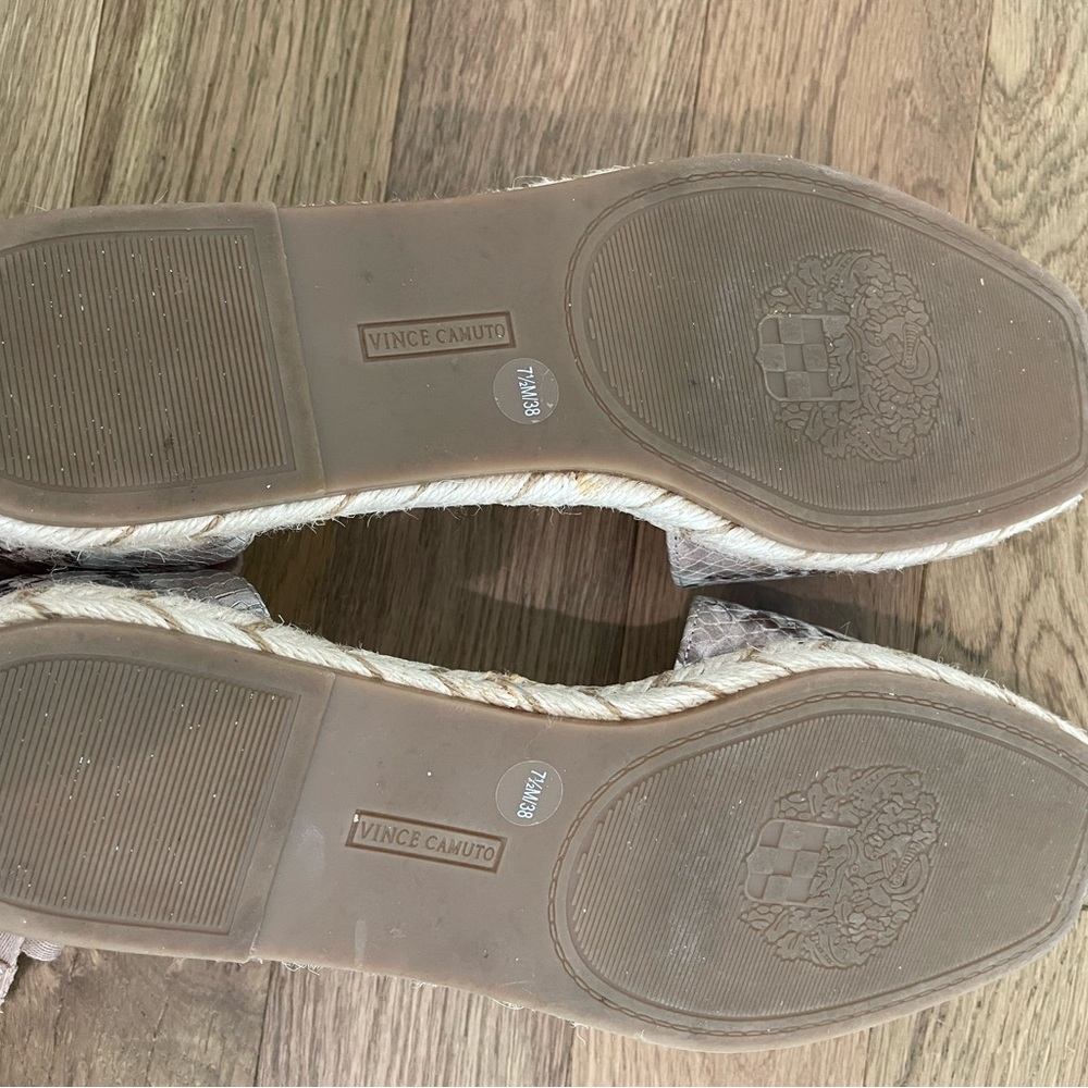 Vince Camuto Jeliany Espadrille Platform Sandal in Taupe/Tone/Snakeskin - Picture 15 of 15